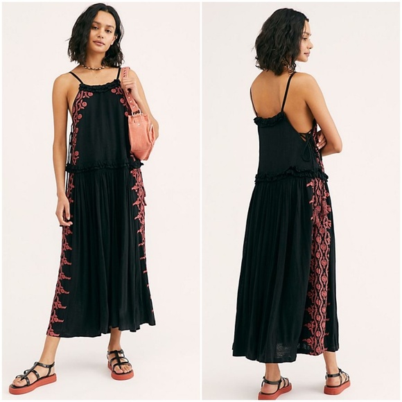 Free People Dresses & Skirts - Free People Bali Wildfire Embroidered Dress